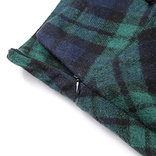 IDEALSANXUN Womens High Waist Pleated Wool Gothic Mini Skirts