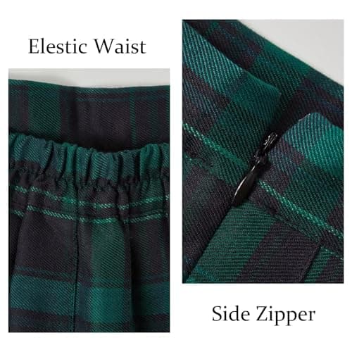 Tivifox Women's High-Waisted Pleated Skirt with Shorts Mini Skorts