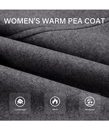 Bellivera Women's Wool Blend Winter Trench Coat