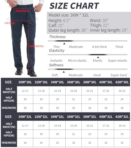Elastic Waist Jeans for Senior Men with Zipper Fly