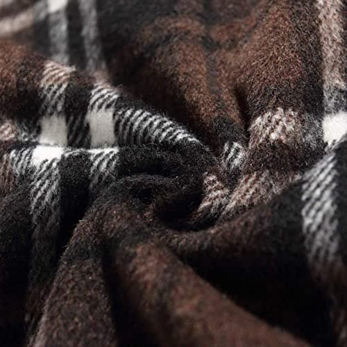 Ylingjun Long Plaid Wool Skirt for Women Winter Fall