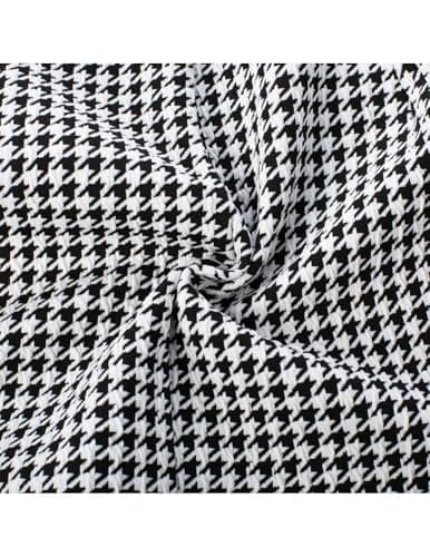 Kate Kasin Women's Casual Plaid High Waist Pleated Mini Skirt — White Plaid (Not Green)