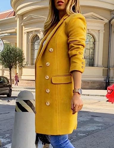 Women's Wool Peacoat for Fall and Winter