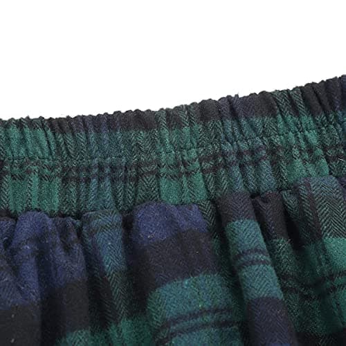 Women's High Waist Plaid Aline Midi Skirt by IDEALSANXUN