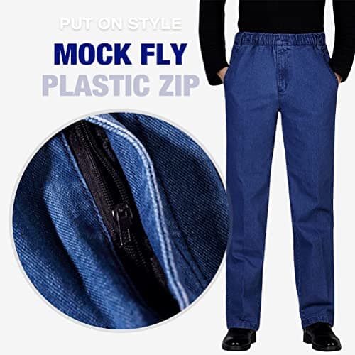 IDEALSANXUN Men's Elastic Waist Loose Fit Denim Pants for Casual Wear with Comfort and Style
| IDEALSANXUN Men’s Solidujeans in Loose Fit with Elastic Waist Perfect for Daily Wear and Weekend Outings
| IDEALSANXUN Men's Loose Fit Denim Trouser with
