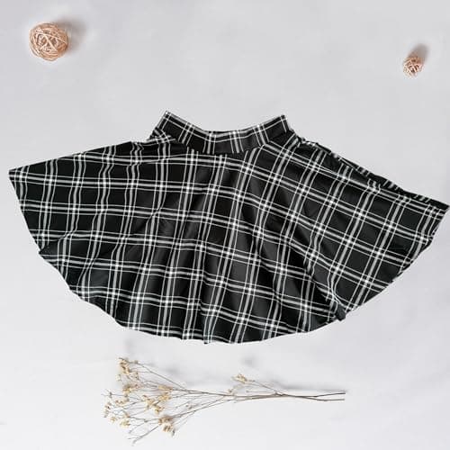 Women's Mini Flared A-Line Stretchy Party Skirts with Shorts