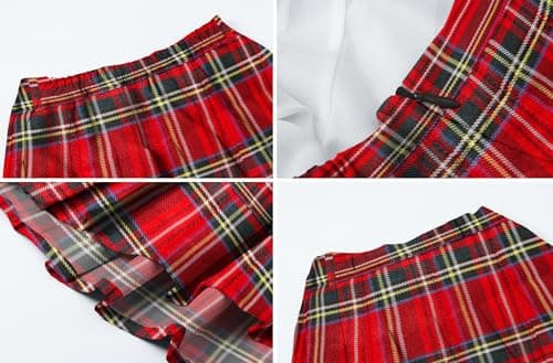 Sangtree Girls A-Line Pleated High Waist Fashion Skirt