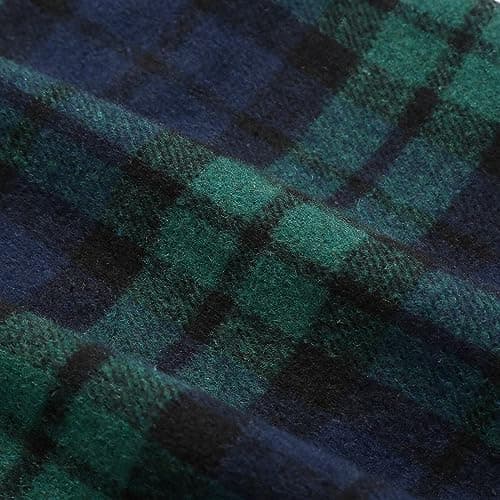 Womens Plaid Wool Pencil Skirt for Fall and Winter