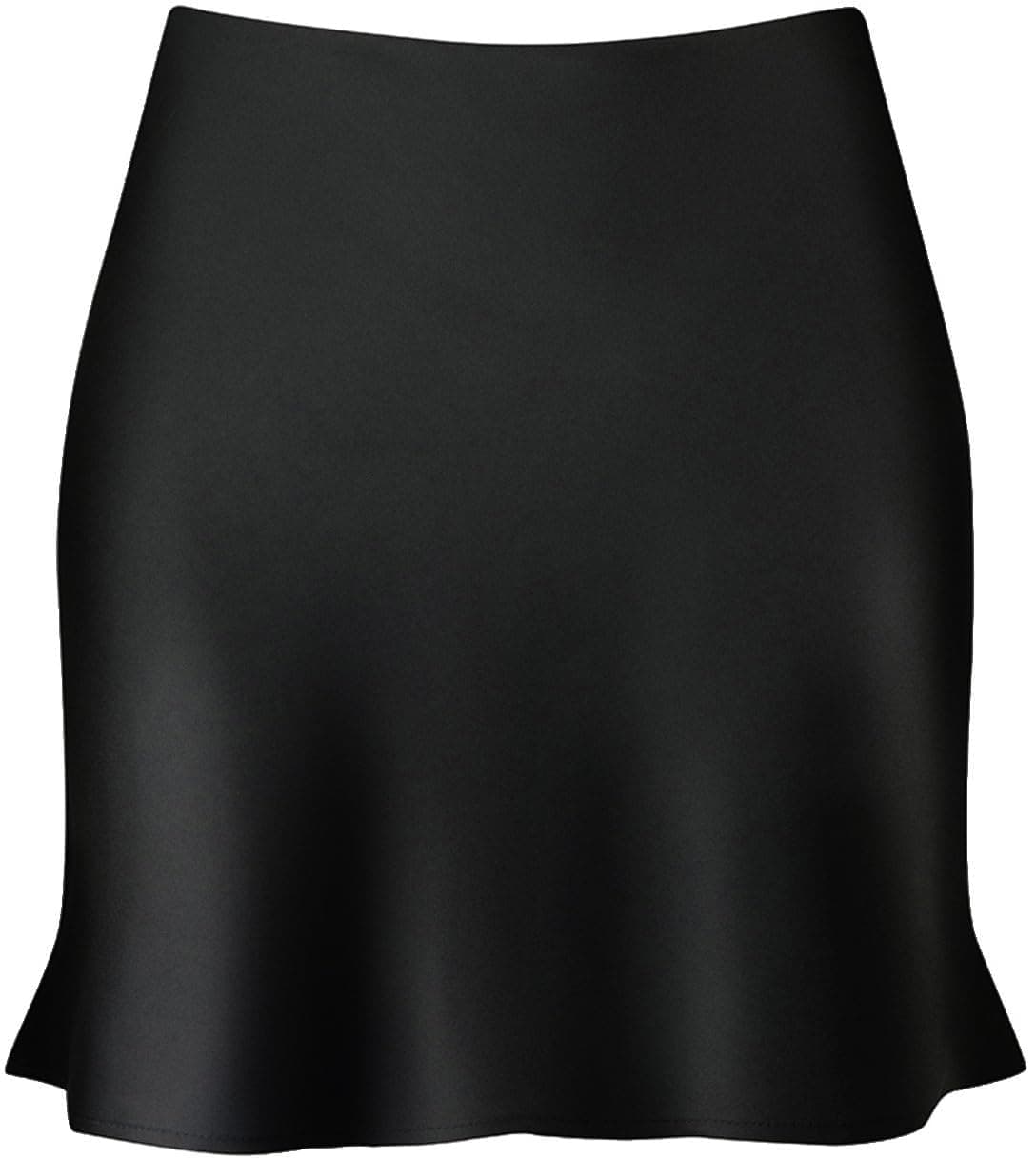 Women's Reaowazo Satin High Elastic Ruffle Waist Short Skirt