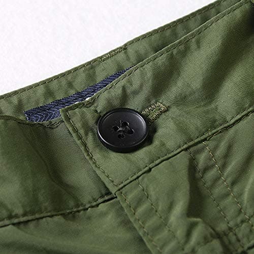 OCHENTA Men & Boys Quick-Dry Cargo Hiking Shorts Elastic Waist Outdoor