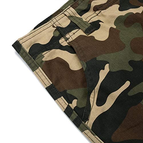 Military Camo Cargo Shorts for Men