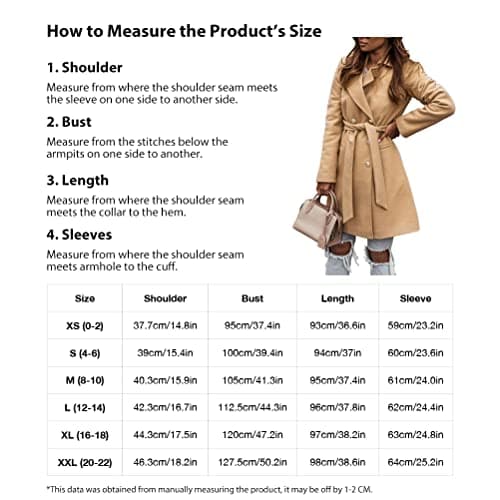 Women's Wool Coat for Fall/Winter with Belt