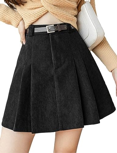 Corduroy Mini Skirt for Women