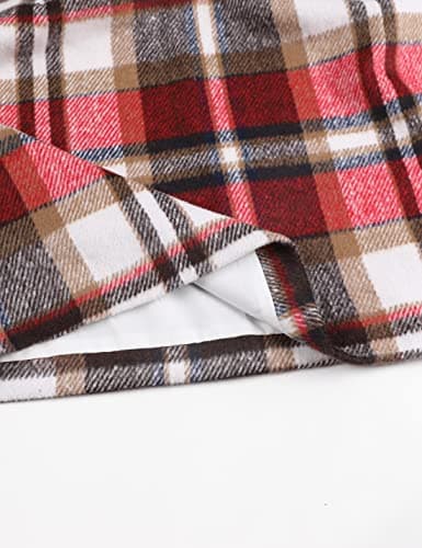 UANEO High-Waisted Plaid Mini Skirt for Women