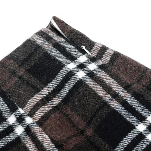 Stylish Women's High Waist Wool Plaid Mini Skirt for Fall Winter