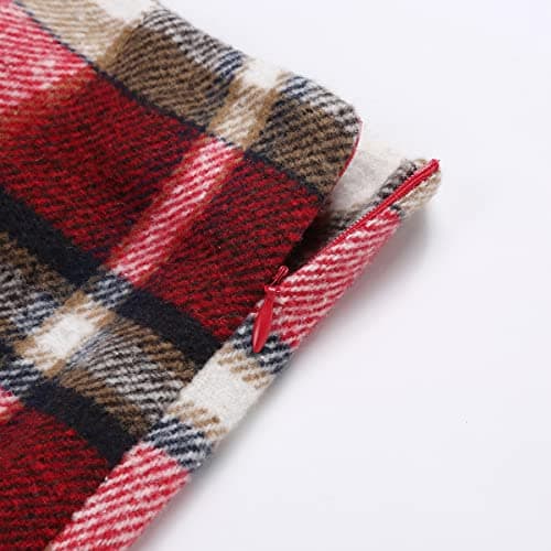 High Waisted Plaid Mini Skirts for Women
