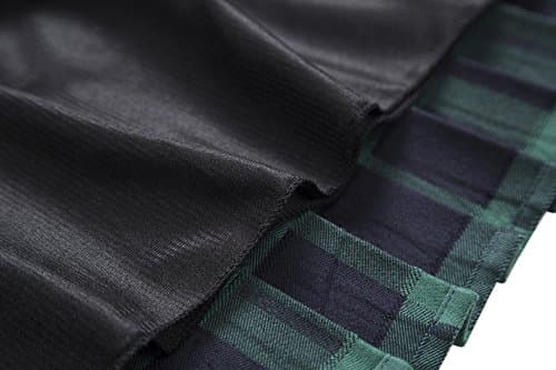 Urban GoCo Large Green Plaid Pleated Mini Skirt Series 5