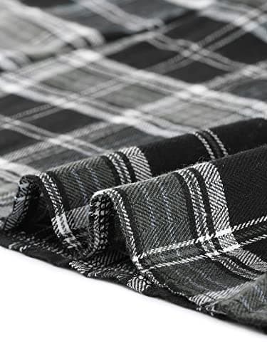 Women's Plaid A-Line Overall Dress