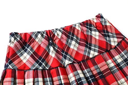 Women's Plaid Pleated Skirt Tartan Mini Skirts