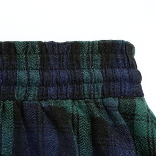 IDEALSANXUN High Waisted Plaid A Line Maxi Skirt with Pockets