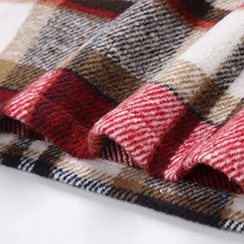 Kinghua Women's High-Waisted Plaid Mini Skirt for Fall and Winter