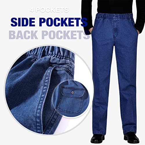 IDEALSANXUN Men's Elastic Waist Loose Fit Denim Pants for Casual Wear with Comfort and Style
| IDEALSANXUN Men’s Solidujeans in Loose Fit with Elastic Waist Perfect for Daily Wear and Weekend Outings
| IDEALSANXUN Men's Loose Fit Denim Trouser with