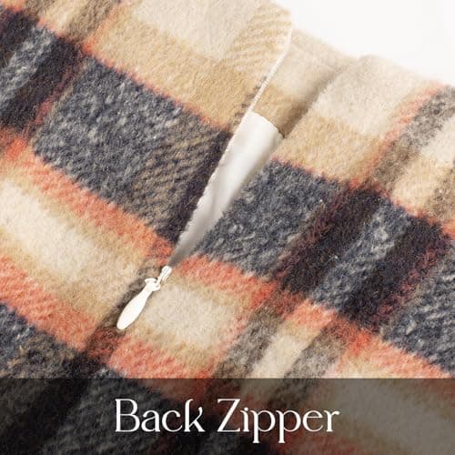 Womens Wool Plaid Pencil Skirt for Fall and Winter - Targeting women shoppers.