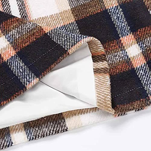 2024 Fall/Winter High Waist Wool Mini Plaid Skirt for Women