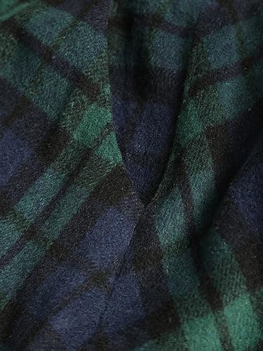 ZAFUL Women's Plaid A-Line Midi Skirt with Pockets