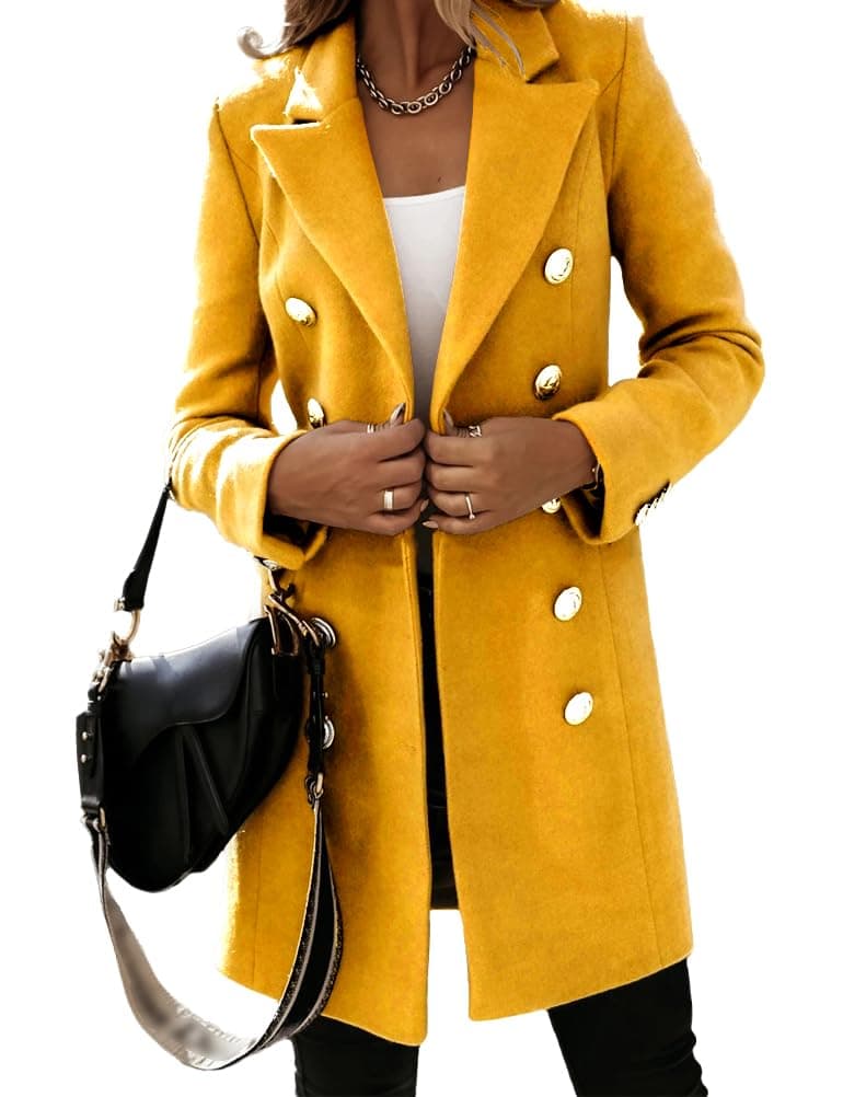 Women's Wool Trench Coat for Fall/Winter 2024