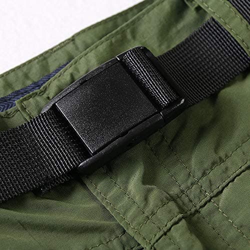 OCHENTA Men & Boys Quick-Dry Cargo Hiking Shorts Elastic Waist Outdoor