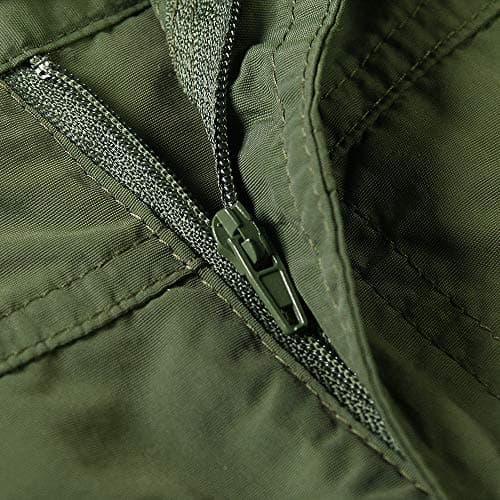 OCHENTA Men & Boys Quick-Dry Cargo Hiking Shorts Elastic Waist Outdoor