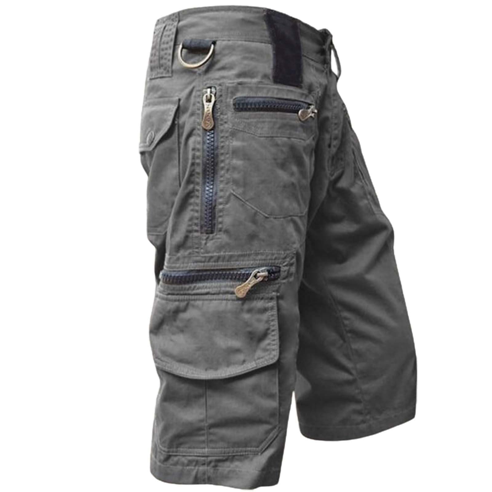 Quick Dry Mens Casual Tactical Cargo Shorts Outdoor Hiking