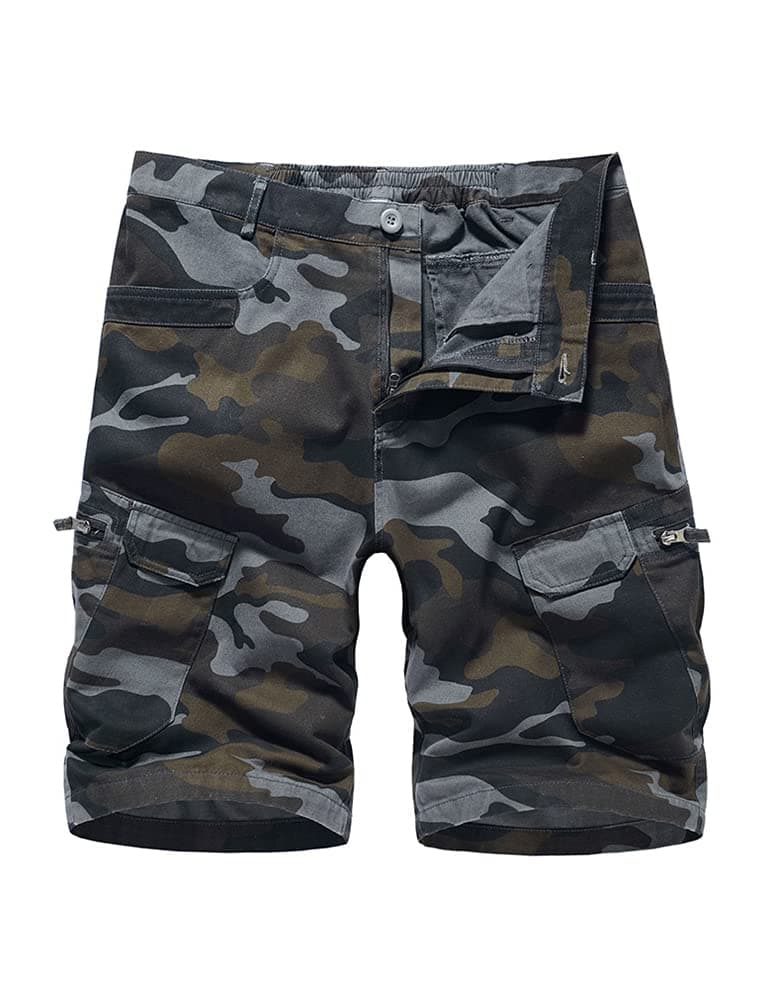 Men's Camo Cargo Shorts for Summer Outdoor Activities