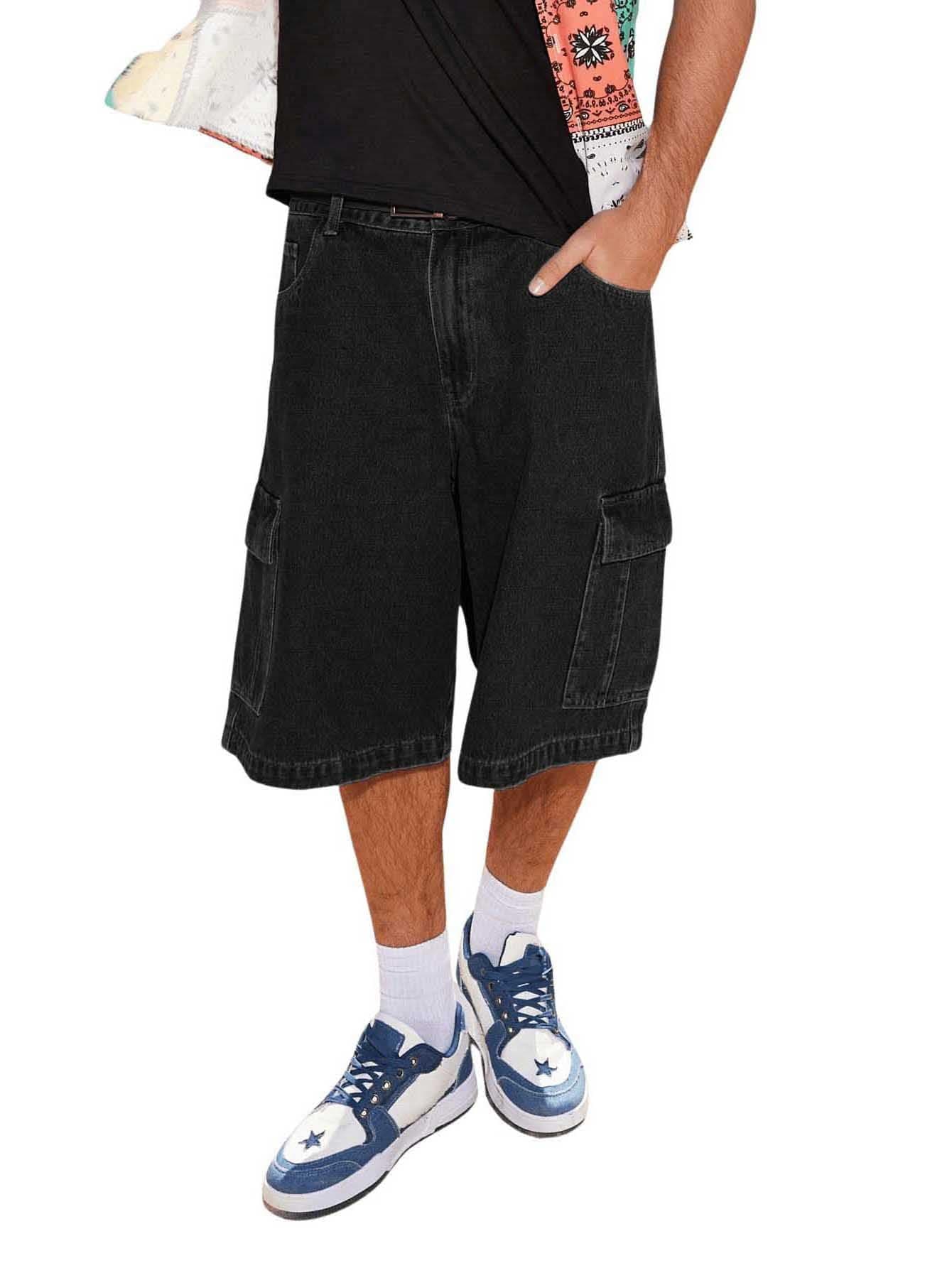 Floerns Men's Baggy Jorts Denim Shorts with Cargo Pockets