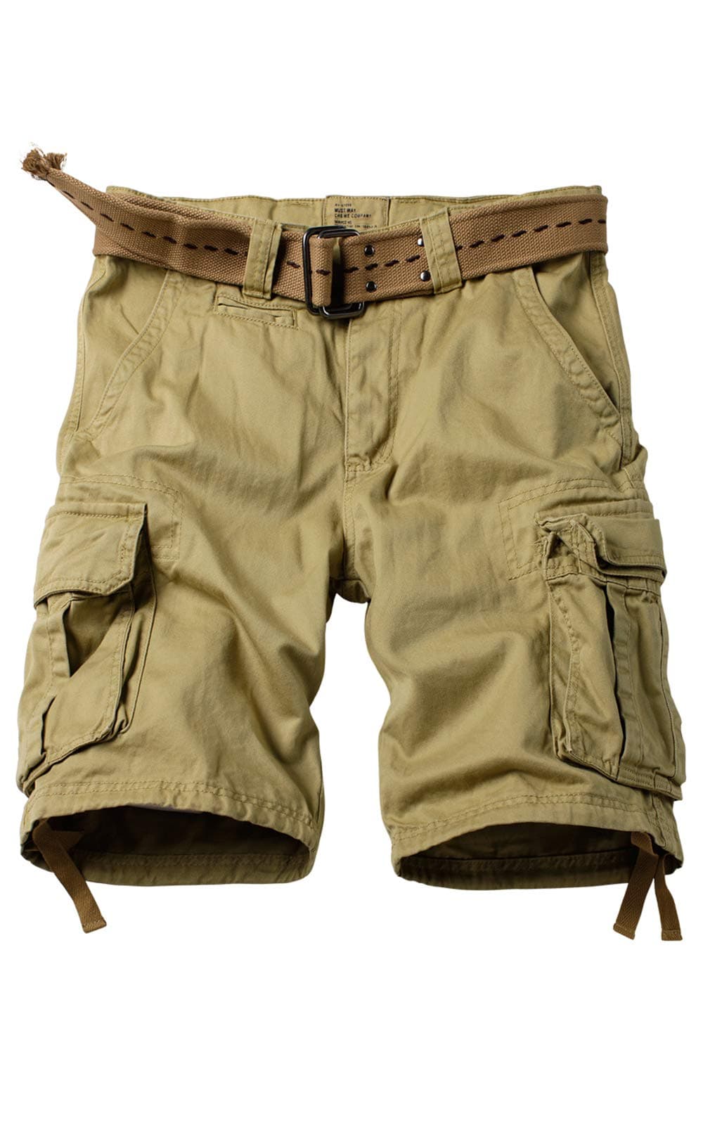 AKARMY Men's Camo Cargo Shorts with Multiple Pockets Casual Cotton Shorts