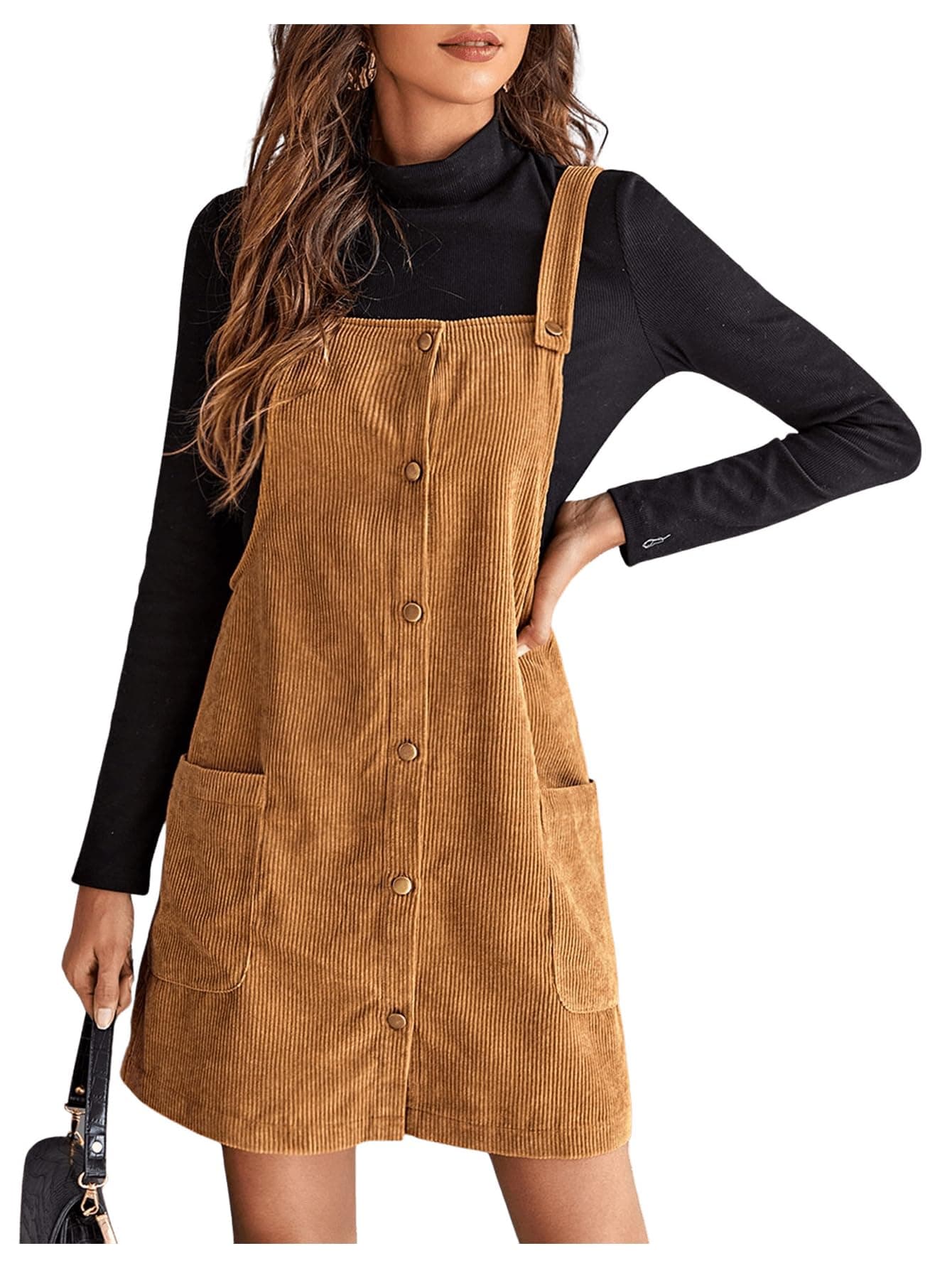 Floerns Women's Pinafore Dress