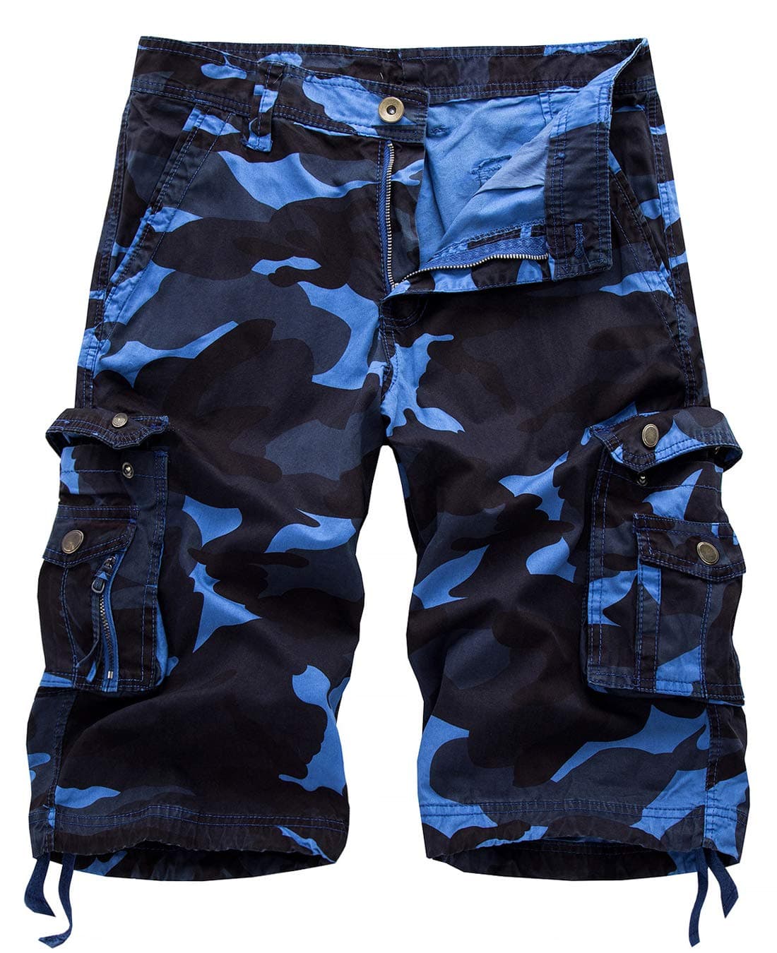 IDEALSANXUN Men's Casual Loose Fit Multi-Pocket Military Style Shorts