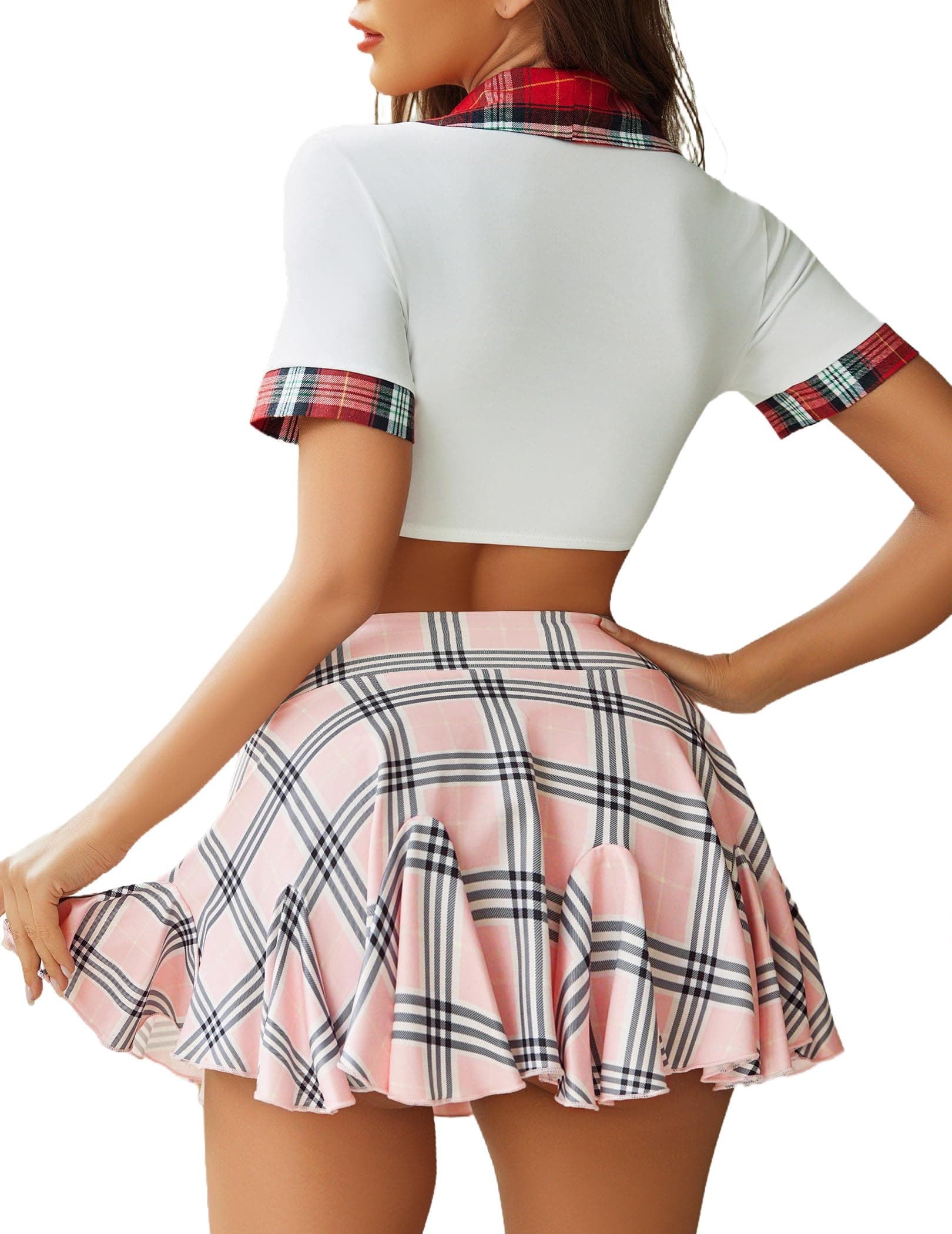 Avidlove Mini Pleated High Waist Skater Skirt
