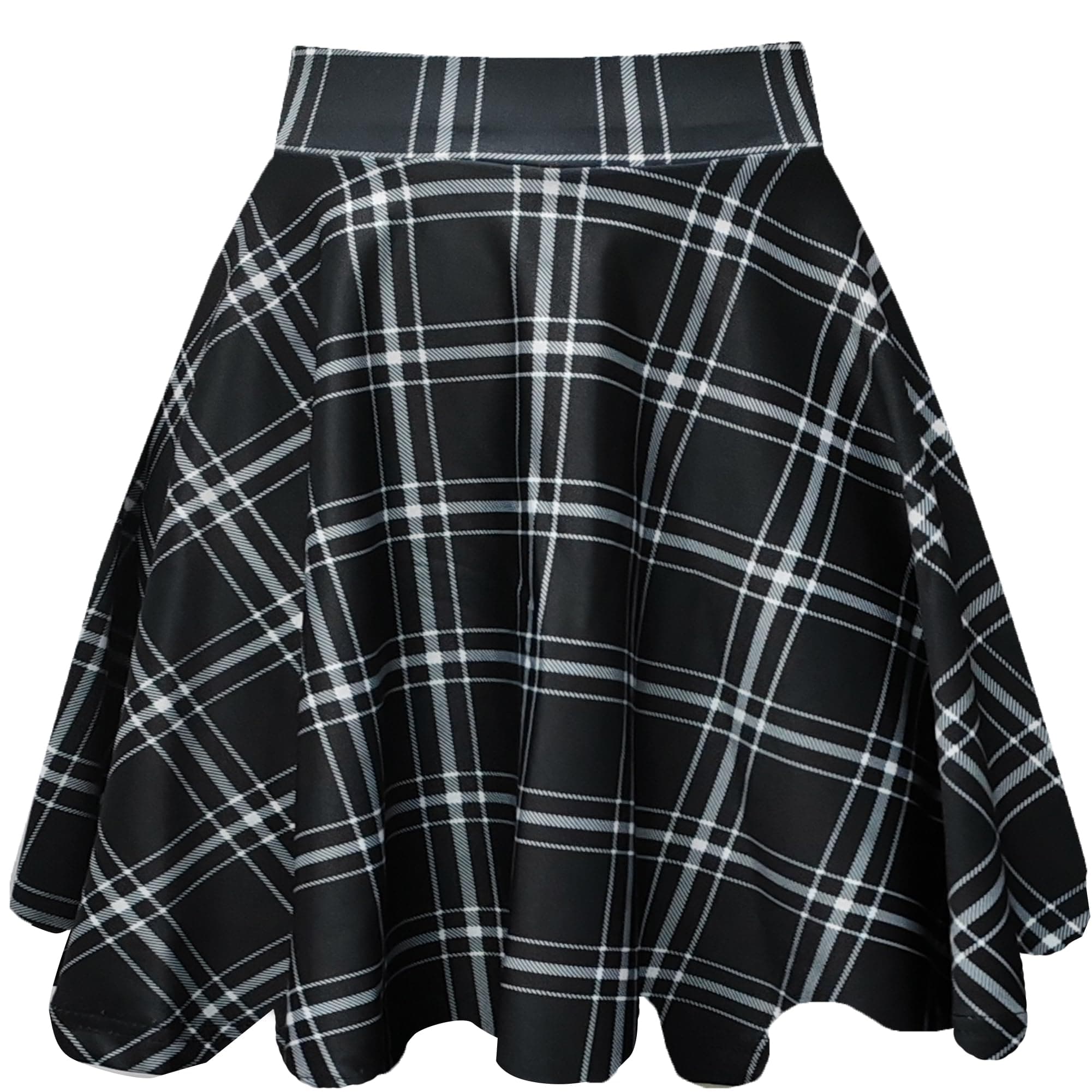 Women's Mini Flared A-Line Stretchy Party Skirts with Shorts