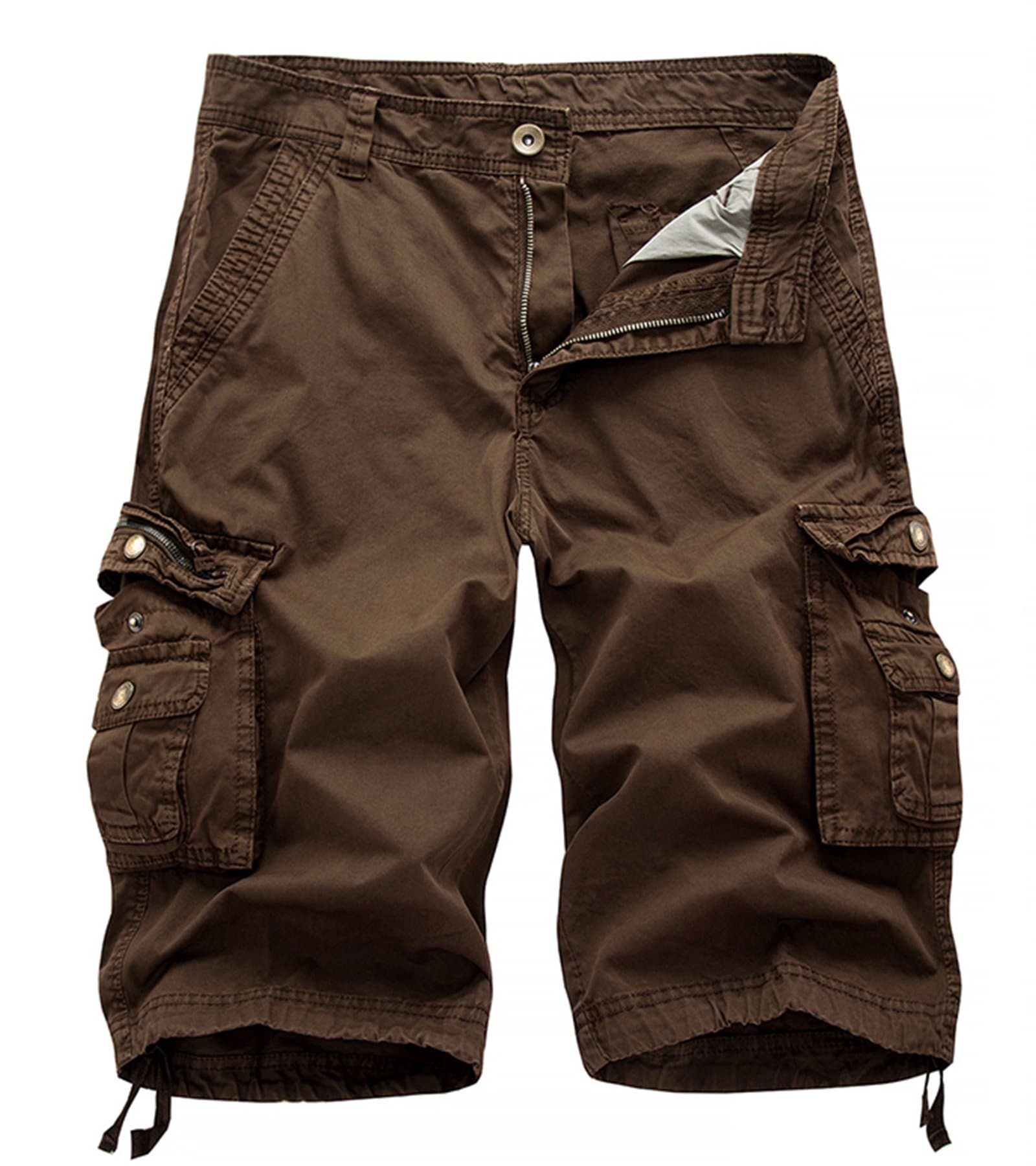 HODZAIW Mens Outdoor Camouflage Cargo Shorts with Multiple Pockets