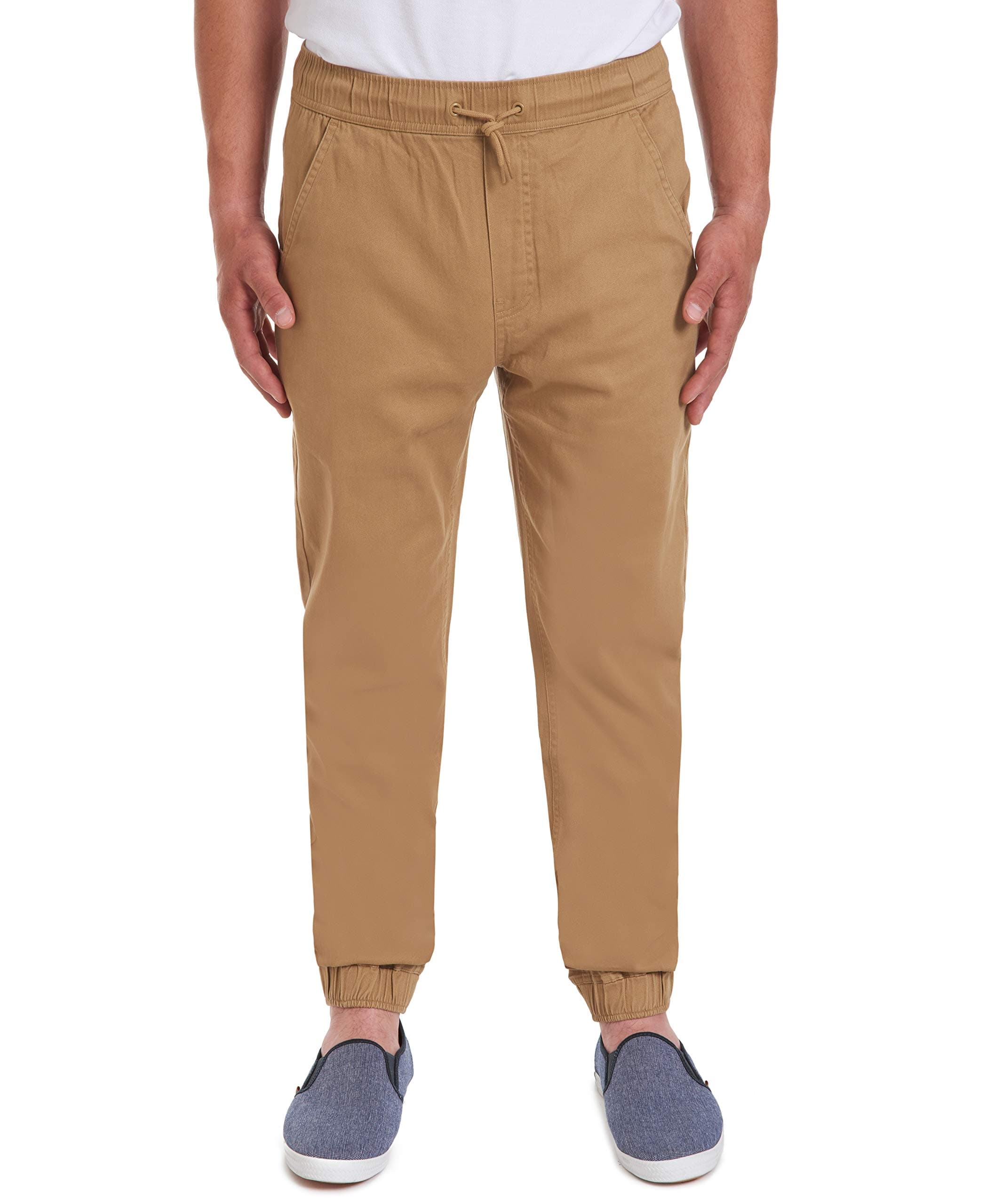 IZOD Men's Young Jogger Pants with Drawstring Elastic Waistband