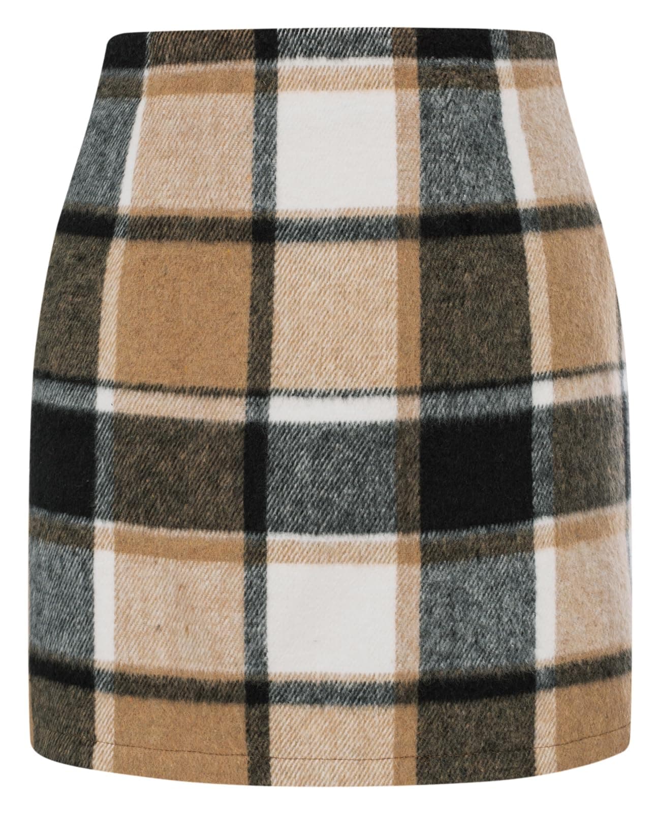 2024 Plaid Pencil Skirt for Women