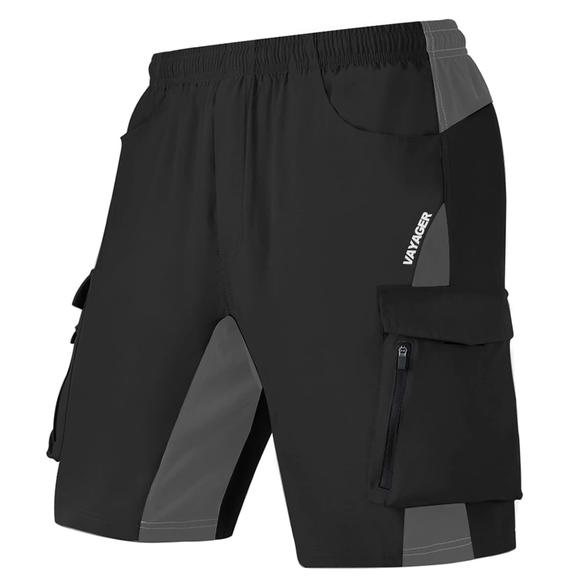 VAYAGER Men's Lightweight Casual Hiking Cargo Shorts Multi Pocket Outdoor Travel Shorts