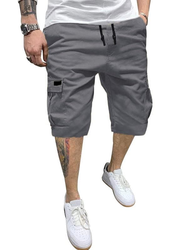 PIDOGYM Men's Waterproof Casual Cargo Shorts with 6 Pockets
