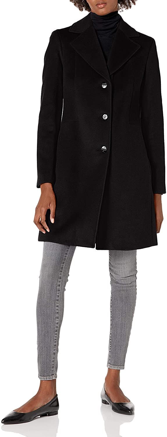 Calvin Klein Women's Classic Cashmere Wool Coat