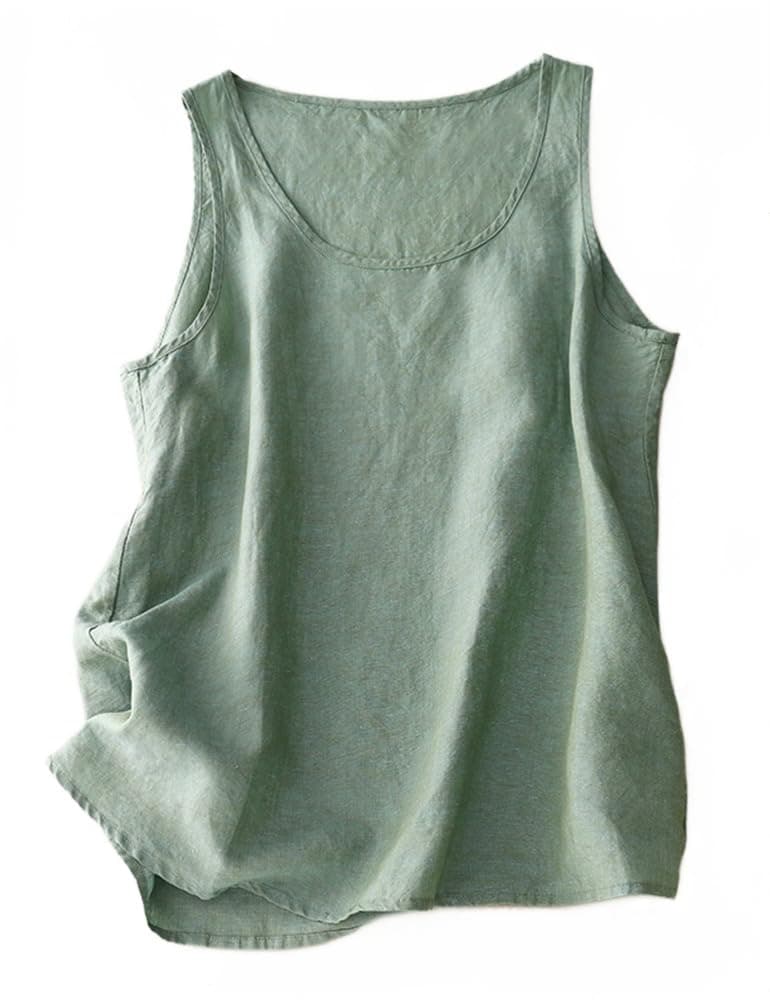Linen Tank Tops for Women