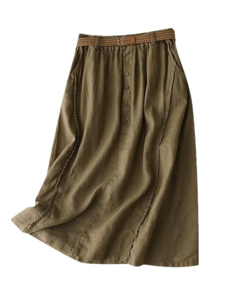 2024 Spring Summer Women's Linen Skirts