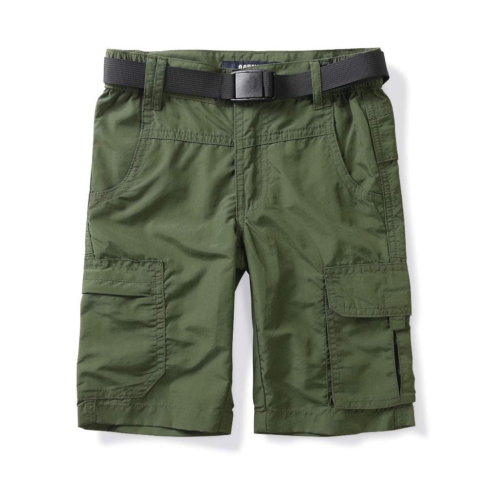 OCHENTA Men & Boys Quick-Dry Cargo Hiking Shorts Elastic Waist Outdoor