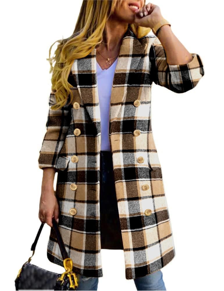 Stylish Plaid Wool Coats for Women: 2024 Fall/Winter Collection